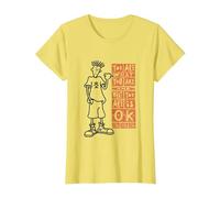 Fido Dido Quello Che Sei Va Bene Maglietta, Donna, Limone, M