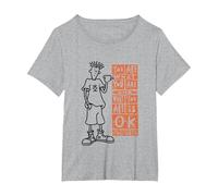 Fido Dido Quello Che Sei Va Bene Maglietta, Donna Plus-Size, Grigio Melange, 6X