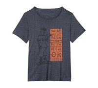 Fido Dido Quello Che Sei Va Bene Maglietta, Donna Plus-Size, Pervinca, 6X