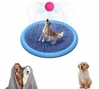 Fidofaves Splash Pad,Dogs Pool, Dog Pools for Large Dogs, Non-Slip Dog Water Play Mat, for Small/Medium/Large Breeds (67In)