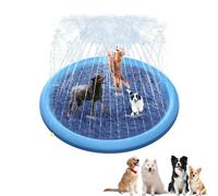 Fidofaves Splash Pad for Dogs, Fidosplash Splash Pad Dog, Dog Splash Pad for Large Dogs Heavy Duty, Non-Slip Dog Water Play Mat (40in)
