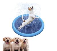 Fidofaves Splash Pad for Dogs, Fidosplash Splash Pad Dog, Splash Pool, Dog Splash Pad for Large Dogs Heavy Duty, Non-Slip PetWater Spray Pad (170)