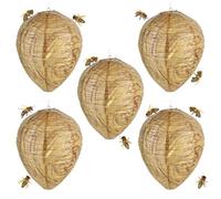 Fidqiog, 5 esche per vespe, deterrente per calabroni, efficace gialle, repellente per api, per casa e giardino