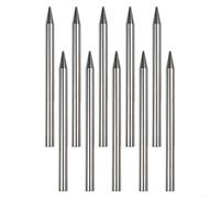 Fids da cucito in acciaio inox da 78 x 5 mm, per intrecci e allacciatura di bracciali, artigianato in pelle e riparazioni di attrezzature, con punte lisce e occhiello largo (10 pezzi)