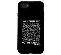 Fiducia e non avrò paura Boho Floral Line Art Custodia per iPhone SE (2020) / 7 / 8