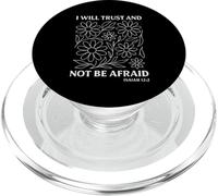 Fiducia e non avrò paura Boho Floral Line Art PopSockets PopGrip per MagSafe