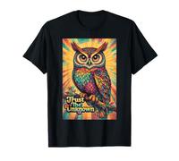 Fiducia psichedelica Lo sconosciuto Trippy Owl Hippie Maglietta
