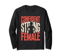 Fiducioso Donne Forti Empowerment Donne Uguaglianza delle Donne Maglia a Manica