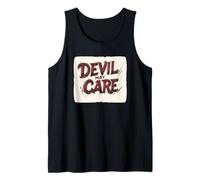 Fiducioso e audace Devil May Care Dichiarazione Canotta