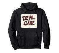 Fiducioso e audace Devil May Care Dichiarazione Felpa con Cappuccio