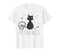 Fiducioso gatto nero - Boss Energy Design estetico Maglietta