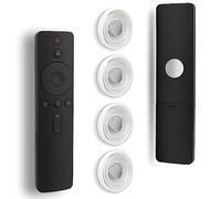 FIDWALL 4 Pack High Magnetic Remote Control Holder Wall Mount Holders Hole-Free Phone Charging Organizer Storage Containers for Home Office School Supply Storage (Bianco Perla, 4 Pezzi)