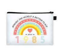 FIDWALL Beauty Case 40 Anni Donna - 1985 Makeup Bag, Regalo Compleanno Originale, Idee Regali Donna, Trousse Milestone, Perfetta per Viaggi e Eventi Speciali