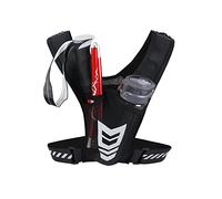 FIDWALL Porta telefono da Corsa per Gilet | Tasca pettorale | Leggero e trainante | Clip per chiavi | Cinghie luminose | Impermeabile | Riflettente | Uomini e Donne, Nero , taglia unica, Andare a