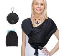 FIDWALL Zaino Per Cani,Mani Libere Trasportino Per Cani,Adatto a Cani o Gatti Di Piccola Taglia,Design a Doppia Tracolla,Riduzione Del Mal di Schiena,Con Borsa Da Addestramento Per Cani (Nero L)