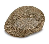 fiebig Beretto in Paglia per Donna e Uomo | Cappello Estivo 100% Paglia | con Fascia Interna e Made in Italy | Cappello Piatto per la Primavera e L'Estate in Molte Misure (61)