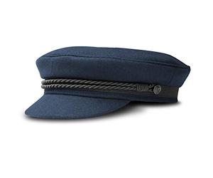 fiebig Berretto Elbsegler per Uomo e Donna | Cappello da Capitano di Linea Classica | Cappello da Marinaio Tradizionale | Berretto con Visiera, Cordoncino e Bottoni di Ancoraggio