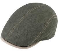 Fiebig® Cappello Flatcap In Lino Con Protezione UV Oliva Nuovo Trend