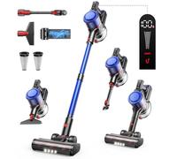 Fieety 45kPa/550W/60Mins Aspirapolvere Senza Fili Potente Scopa Elettrica Senza Fili con tavoletta aromatica Aspirapolvere Verticale Anti-Avvolgimento Aspira Briciole per Pavimenti/Tappeti