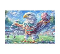 Field Bald Eagle Puzzle 1000 Pezzi Rompicapo Rilassante Premium Lake Sunset Reed Antistress Naturale Attività Per Il Benessere Regalo Per Chi Lavora Molto 1000 PCS