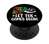 Field Day Let The Games Begin Bambini Ragazzi Ragazze Insegnanti PopSockets PopGrip Adesivo