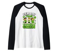 Field Day Team Green Kids Fun Group Maglia con Maniche Raglan