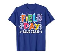 Field Day Trip Blue Team Color Gioco Concorso Ragazzi Ragazze Maglietta