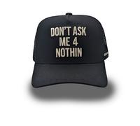 Field Grade Don'T Ask Trucker Cap Twill Maglia Berretto da Baseball Motto Logo