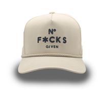 Field Grade NO FUCKS GIVEN Cappello Trucker Twill Basecap Full Kappe Logo Ricamo