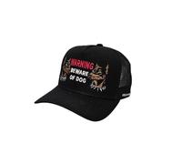 FIELD GRADE Trucker Beware of Dog Black