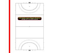 Field Hockey Layout Diagram Notebook: 100 Pages | 8.5" x 11" | Perfect for Game Strategies, Tactics, Historical Player Positions in Matches, and Documenting Key Moments