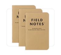 Field Notes - Quaderno per appunti in tinta unita, confezione da 3
