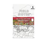 Field Notes: Streetscapes Edition - Libro per schizzi, versione B, Los Angeles & Chicago, confezione da 2 pezzi, con copertine per colorare, 10 x 17 cm
