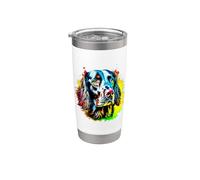Field Spaniel Pop Art I Dog Lover I Splash Art Field Spaniel Bicchiere termico in acciaio inox doppia parete