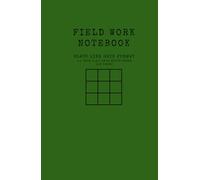 Field Work Notebook 5.5 inch x 8.5 inch hard cover black line grid format record sheet: ENGINEERING NOTEBOOK white paper black line grid format 0.5cm ... / survey / sketch / inspection record