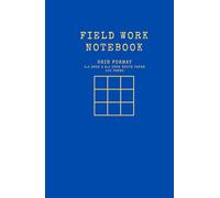 Field Work Notebook 5.5 inch x 8.5 inch hard cover grid format record sheet: ENGINEERING NOTEBOOK white paper blank grid format 0.5cm x 0.5cm record ... / sketch / inspection record / site memo