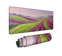 Fields - Tappetino per mouse grande, grande, in gomma lavabile, estetico, lungo, ideale per casa, ufficio, scrivania, laptop, gamer, regalo, 30,5 x 81,5 cm