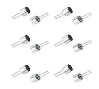 Fielect 30 microfoni a elettrete 6050P-56DB, 6 mm x 5 mm, a condensatore, cilindrici, con perni