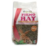 Fieno Hay Rosa canina e Menta Croci Rabbit - 500gr - Mangime per conigli - 1° ORDINE? scegli lo sconto BZR5 / BZR20 + 200 punti fedeltà rosa