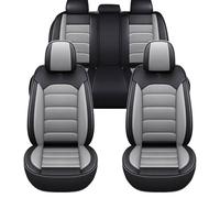 FIENZA Coprisedili per Auto per Ford Focus, Antiscivolo Auto Set Completo di Coprisedili Traspirante 5 Posti Sedere Protezioni Sedili, Impermeabile Pelle Sedere Protezion(Gray)