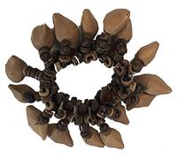 Fiera amazzonica Sciamano Calabash piede/gamba Rattle a base di tapar FRUTTA A GUSCIO