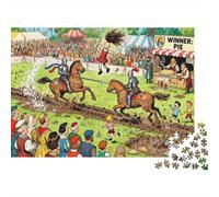 Fiera del Rinascimento Jousting Jumble Puzzle in Legno Impermeabile DIY Puzzles Da 1000 Pezzi Regali Per Adulti Sfidanti E Rompicapo Giochi Educativi
