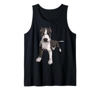 Fiera Immagine Elegante Cane Pitbull Canotta