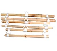 Fiera Trade Affumicati Bambù da Parete Arazzo Binario Appendiabiti - 3 Taglie