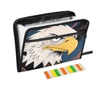 Fierce Bird Stare - Cartella portadocumenti a fisarmonica espandibile con 13 tasche, per lavoro e casa