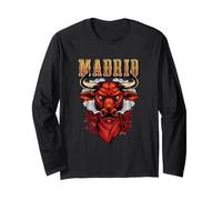 Fierce Bull El Toro Madrid Spagna Orgoglio Corrida Vintage Maglia a Manica