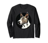 Fierce Bull Terrier Bold Illustrazione Potente Bully Amante Maglia a Manica