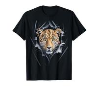 Fierce Cheetah Leopard Tiger Lion Big Cat Men Women Kids Maglietta