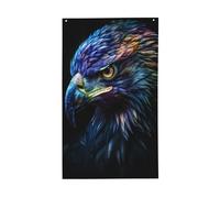 Fierce Eagle Head Yard House Bandiere, 0,9 x 1,5 m Stagione Festone con Occhielli Interni Esterni Feste Decorazioni per la Casa