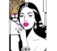 Fierce & Fabulous - Fashion Sketch Grid Notebook: A Bold Graph Paper Notebook for Fashion Students, Designers, and Style Queens